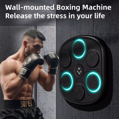 Máquina de entrenamiento de boxeo inteligente para niños y adultos, entrenador de boxeo electrónico + 2 pares de guantes